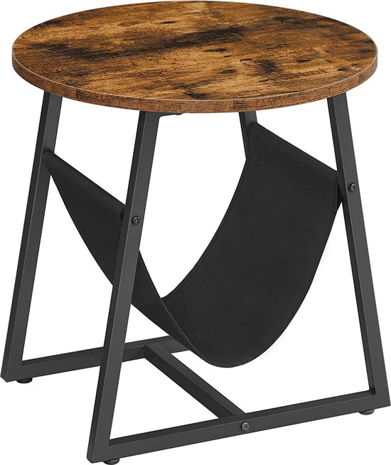 Salontafel Stalen Frame Bruin - HOMCOM - 2 Laden - Met Opbergruimte - Woonkamer Industriële Design Bijzettafel Salontafel Stalen Frame Bruin - HOMCOM - 2 Laden - Met Opbergruimte - Woonkamer Industriële Design Bijzettafel