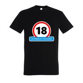 T-shirt maintenant 18 ans | XL | Noir