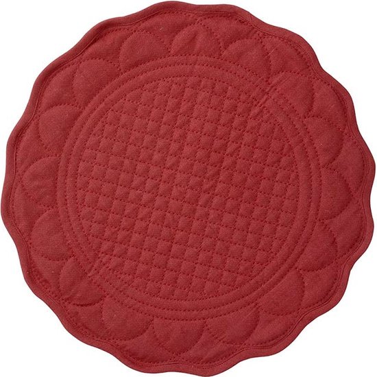 Bungalow Placemat Mirra Ruby rond 40cm (set van 4) Placemats