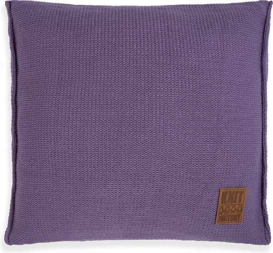 Sierkussen Knit Factory Uni - Violet - 50x50