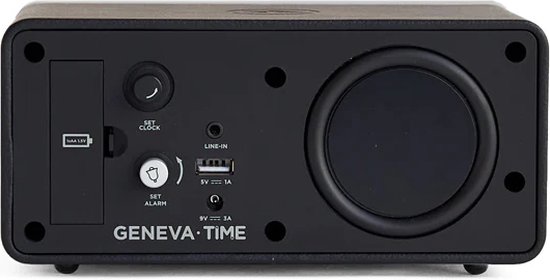 Geneva Time Wekker/bluetooth speaker - Zwart van Geneva — afbeelding 4