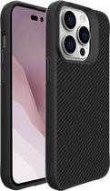 iMoshion Hoesje Shockproof Geschikt voor iPhone 14 Pro - iMoshion Rugged Hybrid Carbon Case - Zwart