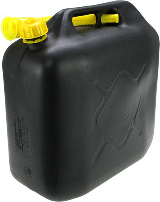 gebroken Knorretje Albany Jerrycan 10 liter zwart - Jerrycan zwart voor brandstof - 10 liter -  inclusief... | bol.com