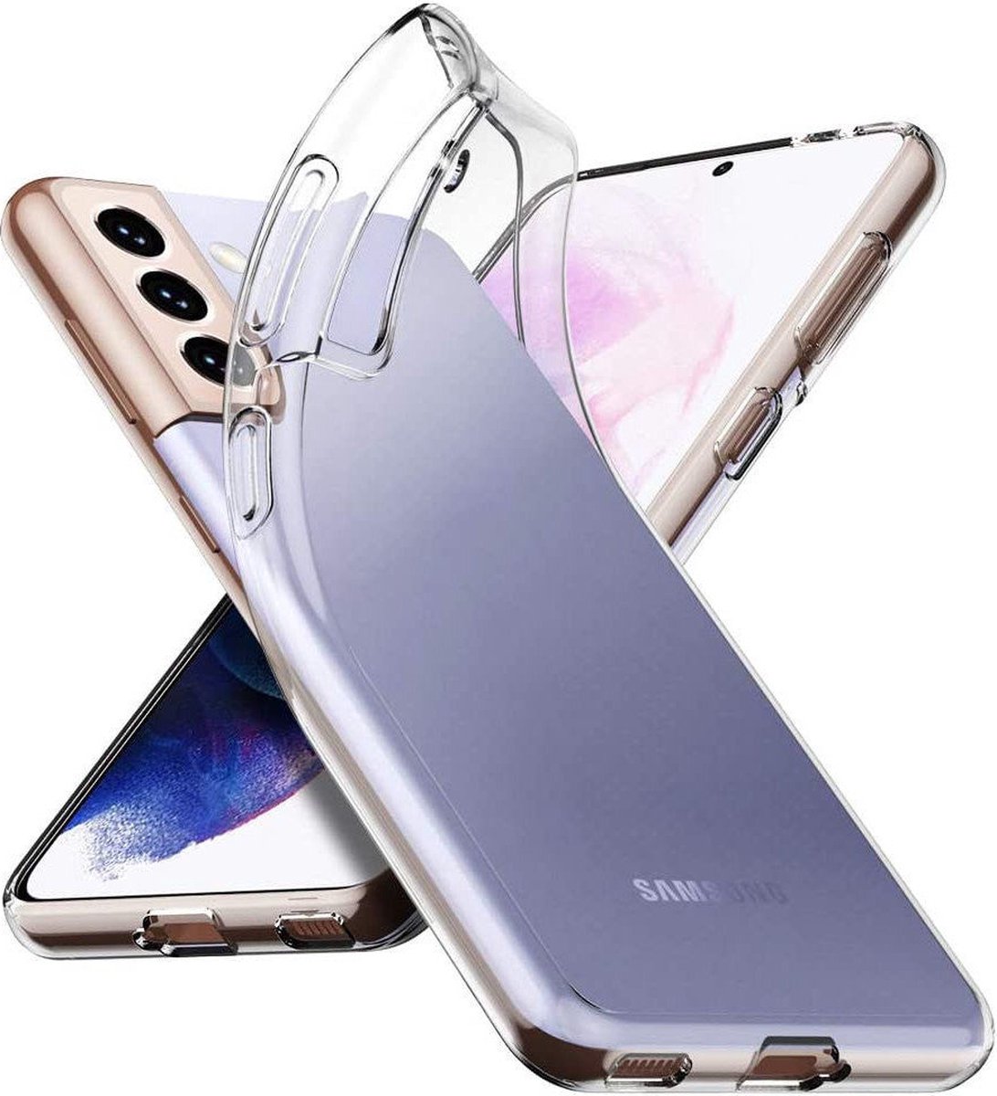 Shock Proof Case - Telefoonhoesje - Doorzichtig Hoesje voor Samsung S21 - Transparant Wit