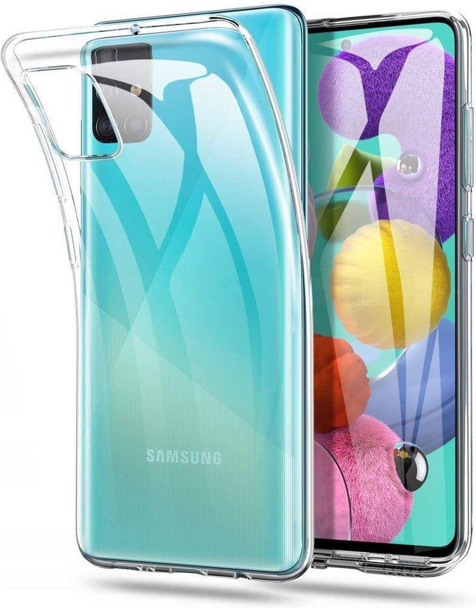 Shock Proof Case - Telefoonhoesje - Doorzichtig Hoesje voor Samsung M31S - Transparant Wit