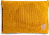 Knit Factory Jesse Sierkussen - Oker - 60x40 cm - Kussenhoes inclusief kussenvulling