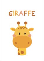 Giraffe Kinderkamer - Poster - B2 - 50 x 70 cm