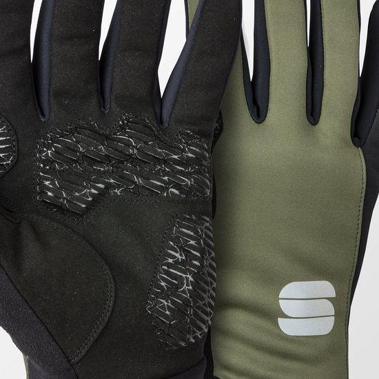 Sportful Fietshandschoenen winter unisex Groen Zwart - WS ESSENTIAL 2 GLOVES BEETLE BLACK - L