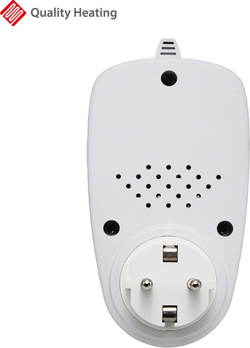 Wifi stopcontact plug-in thermostaat met losse sensor QH-42 Google Home & Amazon Alexa Compatible thumbnail 3