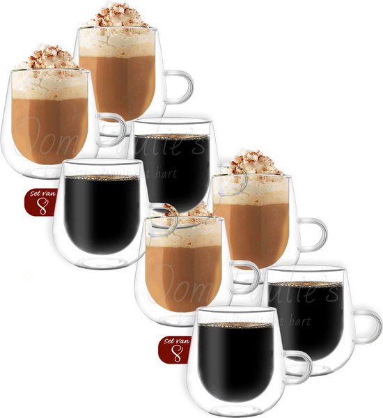VDN Dubbelwandige Koffieglazen Theeglazen met oor - BCC.nl VDN Dubbelwandige Koffieglazen Theeglazen met oor - BCC.nl