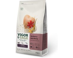 4x Vigor & Sage Kattenvoer Kitten Well-Being Wolfberry 2 kg