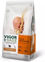 Vigor & Sage Hondenvoer Sport en Actief Ginseng 12 kg