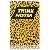 Notitieblok - Notitieboek - Papieren Notebook - A5 - Hardcover met boeklint - gelinieerd - think faster