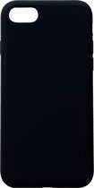 Casemania Hoesje Geschikt voor Apple iPhone 7 & 8 Zwart - Liquid Siliconen Back Cover