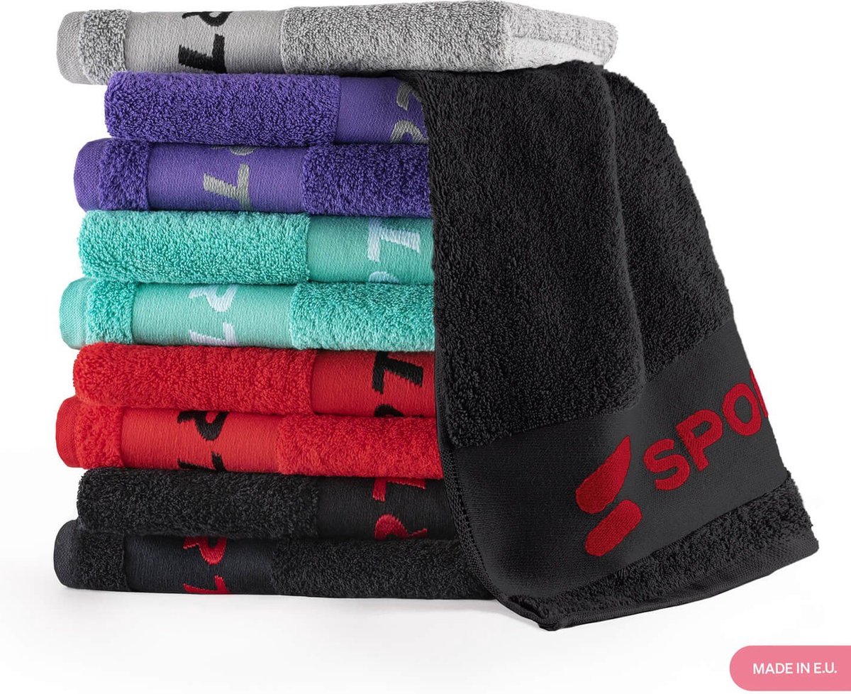 Sportstech handdoek TWL50 | 1 stuk | hoge kwaliteit sporthanddoek voor fitness in de sportschool of thuis | 100% katoen | 100 x 50 cm accessoire | enkel of als set | stijlvol design