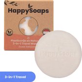 HappySoaps 3-in-1 Travel Wash Bar - Sweet Relaxation - Shampoo, Body Wash & Shaving Bar - 100% Plasticvrij en Natuurlijk - 40gr