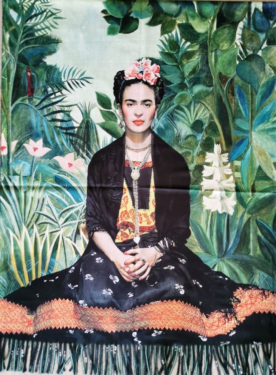 Frida Kahlo Sjaal-Omslagdoek - Geweldige kleuren - Super zacht - 180cm x 70cm