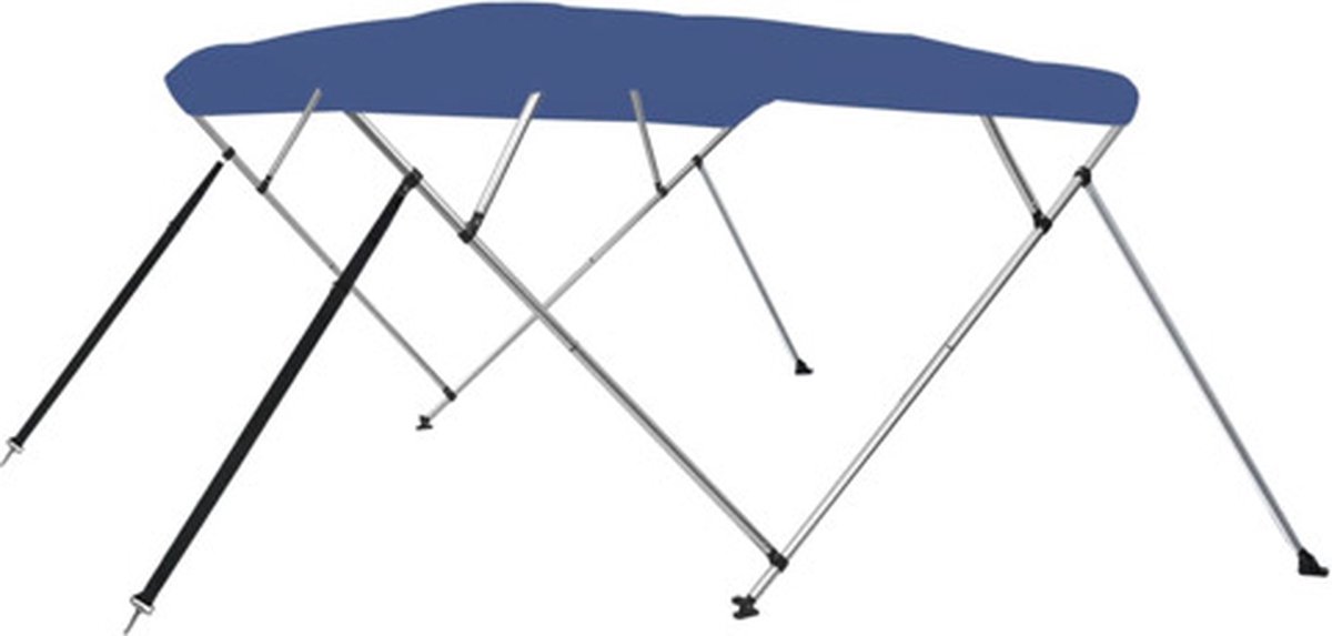 vidaXL - Biminitop - 4-boogs - 243x196x137 - cm - blauw