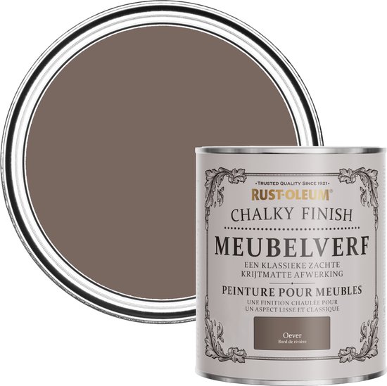 Foto: Rust oleum bruin chalky finish meubelverf oever 750ml