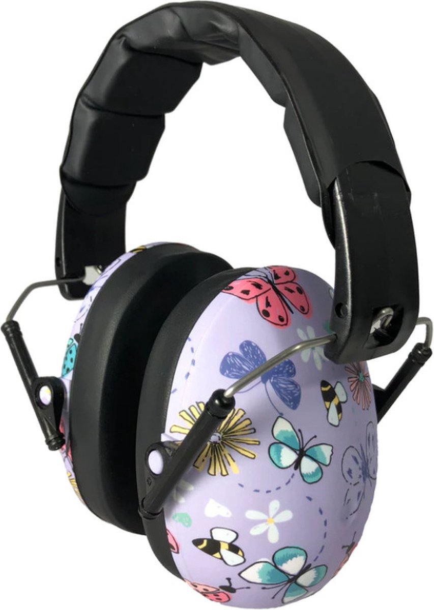 Banz - Geluidsreducerende oorbeschermers voor kinderen - Hear no Blare - Vlinders - maat Onesize (2-5yrs)