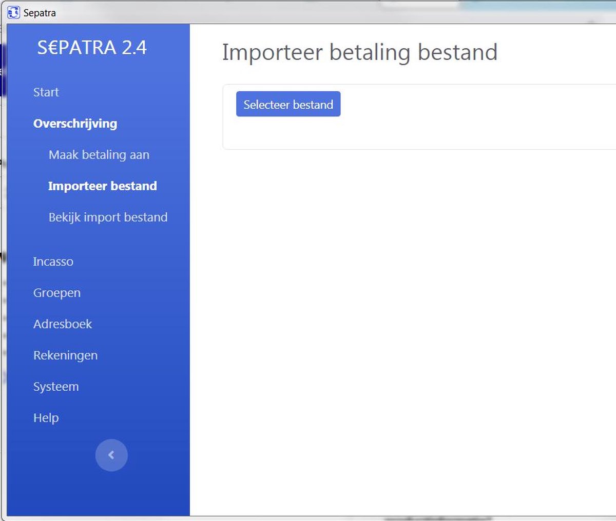 Sepatra SEPA Software - Mensys SEPA Software