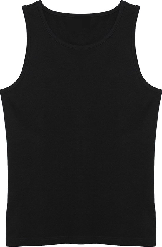 Onderhemd Tank Top Heren 100 katoen 2Pack Zwart XL bol