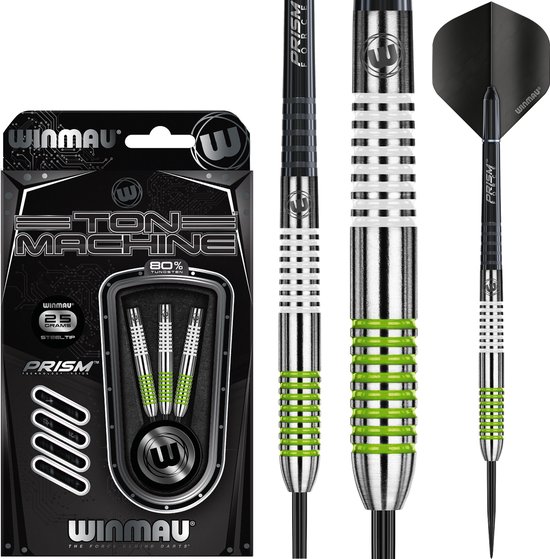 Winmau Ton Machine 80% 21-23-25-27 gram - Dartpijlen - 25 Gram van Winmau — afbeelding 3