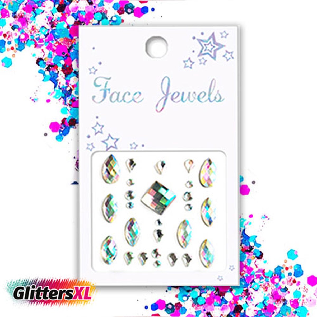 Rayher decoratie steentjes - glas - transparant - 475 ml | Fun en Feest