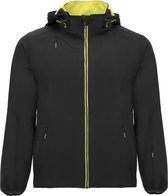 Soft shell jas Zwart / Geel Siberia merk Roly maat L