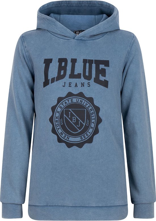 Indian Blue Jeans Hooded College Truien & Vesten Jongens - Sweater - Hoodie - Vest- Grijs - Maat 104