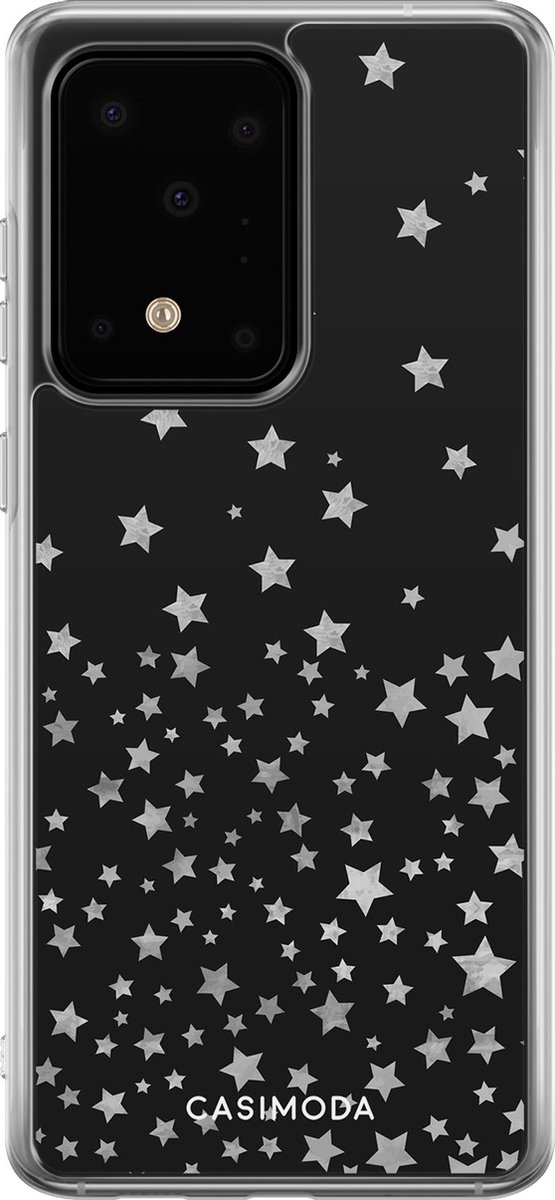 Samsung Galaxy S20 Ultra hoesje - Falling stars - Soft Case - Multi - Siliconen telefoonhoesje - Sterren - Casimoda