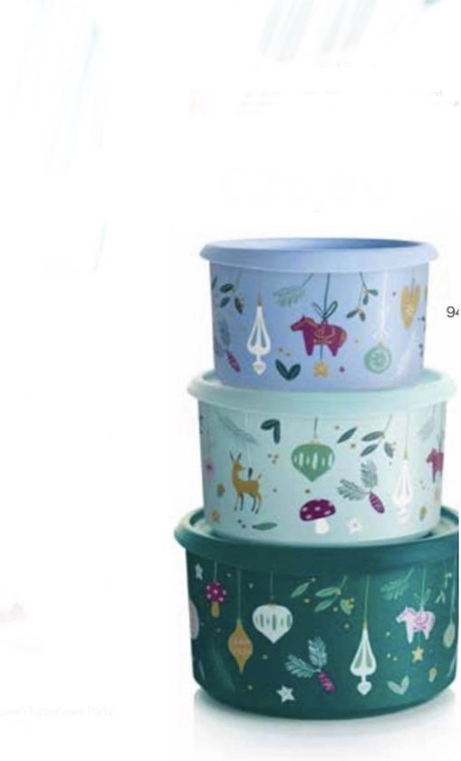 Tupperware set - Jingle Bells