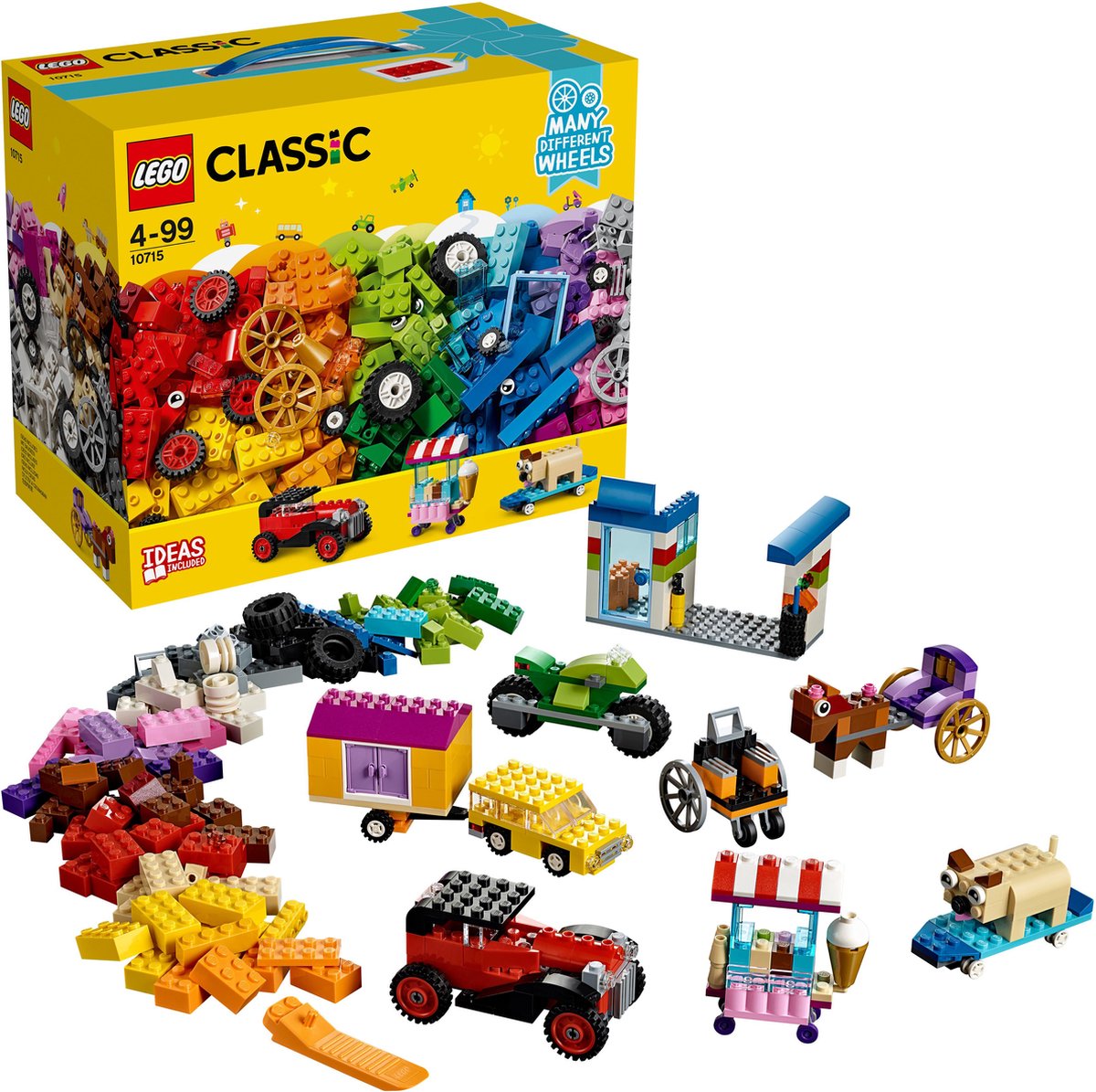 LEGO Classic Stenen op Wielen 10715 bol