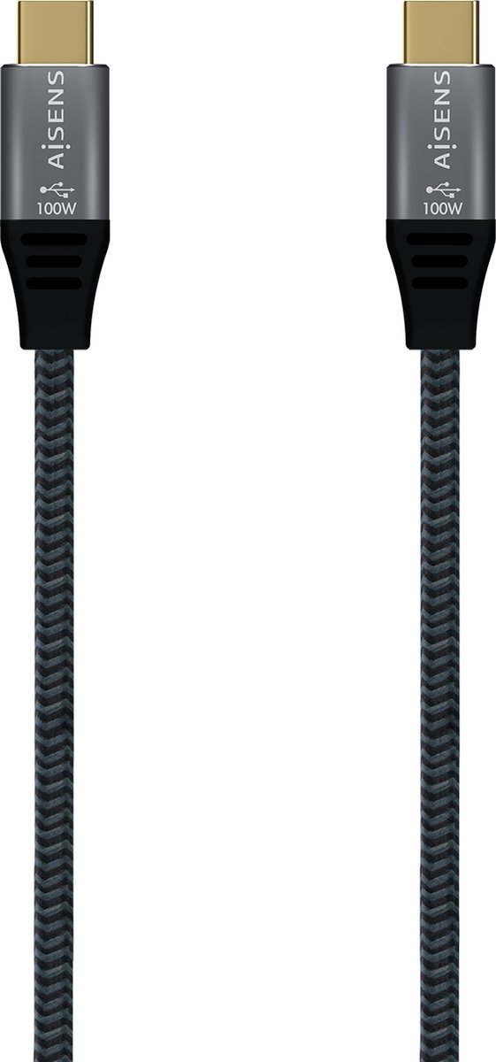 Kabel USB-C naar USB-C Aisens A107-0634 2 m Grijs