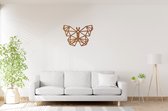 Warm - Geometrische Vlinder - Big - Wanddecoratie - Lasergesneden - Geometrische dieren en vormen - Houten dieren - Muurdecoratie - Line art - Wall art