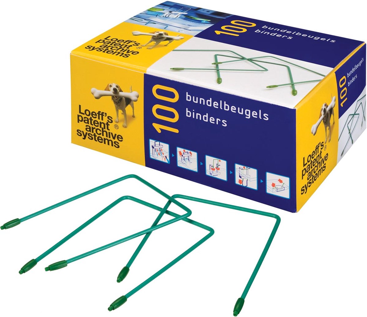 Loeff's bundelbeugel Lengte: 180 mm, doos van 100 stuks 20 stuks