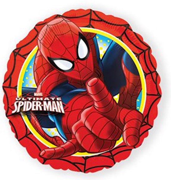 Folieballon - Spiderman - 43cm - verjaardag - jongens - rood - ballon - feest
