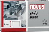 agrafes Novus 24/8 boîte galvanisée de 1000 pièces
