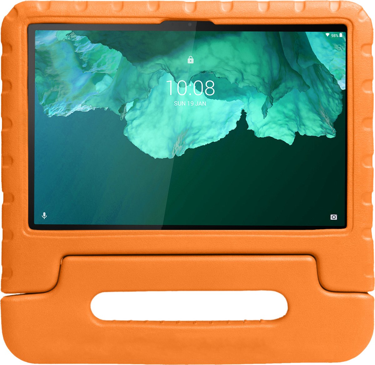 Hoesje Geschikt voor Lenovo Tab P11 Plus Hoesje Kinderhoes Shockproof Hoes Kids Case - Oranje