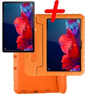 Lenovo Tab P11 Plus Case Kinder Case Housse antichoc avec protecteur d'écran - Convient aux enfants Lenovo Tab P11 Plus Sleeve Kids Case - Oranje