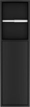 Best-Design Nero "Zione" inbouw-closetrolhouder incl. deur - 60x17x12 cm Mat-zwart