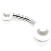 Navel Piercing - Wit Parel