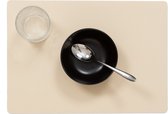 Wicotex- Napperons de table Uni crème-Set de table facile à nettoyer 12 pièces