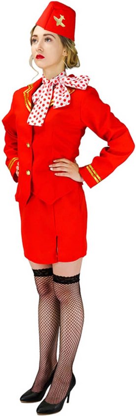 Stewardess kostuum - Jurkje - - Verkleedkleding Carnaval kostuum dames -... |