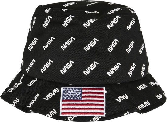Mister Tee NASA - NASA Allover Bucket Hat black one size Bucket hat / Vissershoed - NASA - Zwart