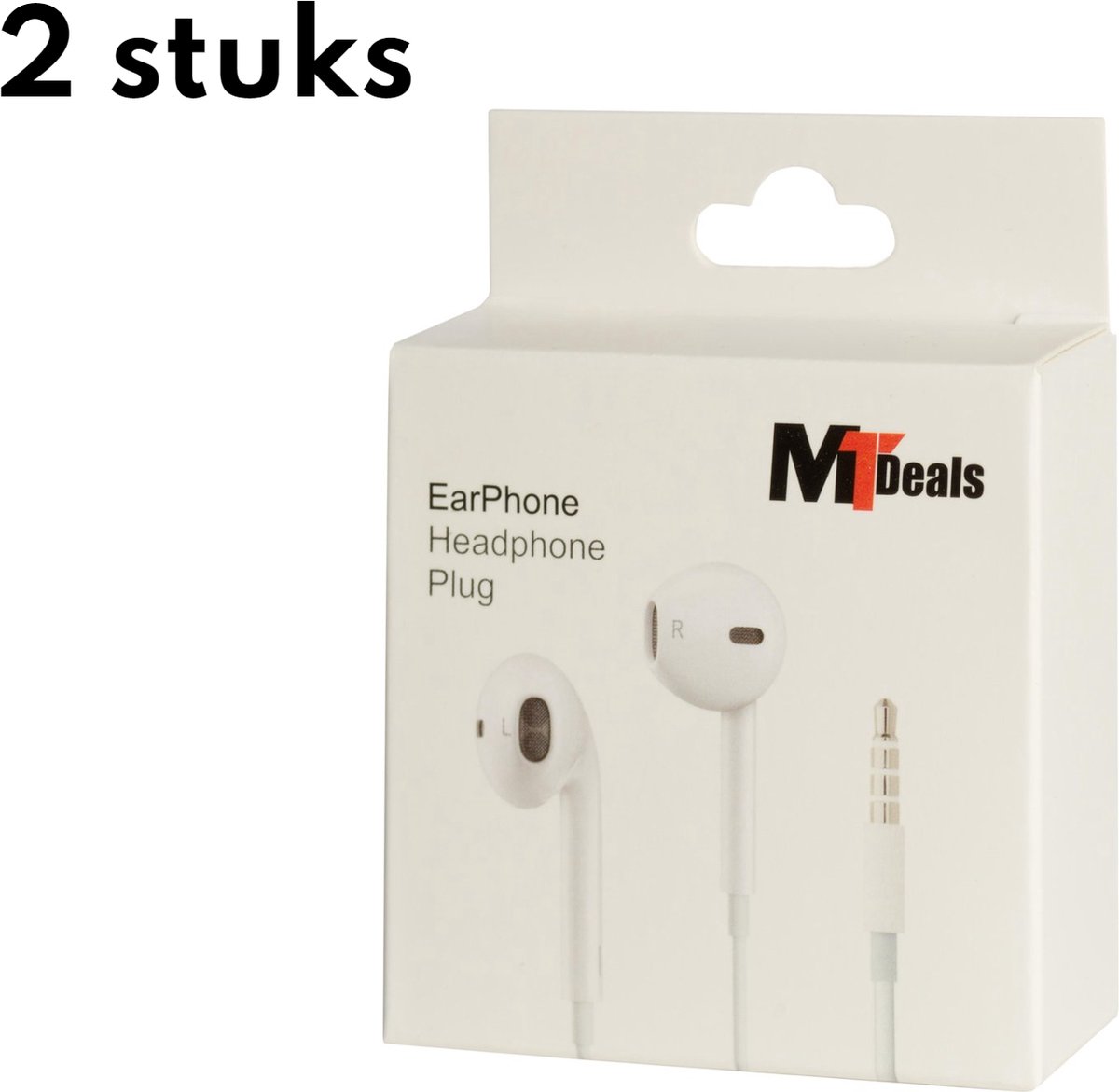 MT Deals - Mega deal: 2 setjes oordopjes voor iphone | Aux aansluiting