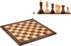 Afbeelding van het spelletje ChessRegion - Houten Schaakbord (met coördinaten) - Walnoot/Esdoorn - 48x48cm -Inclusief 'Zagreb' Schaakstukken