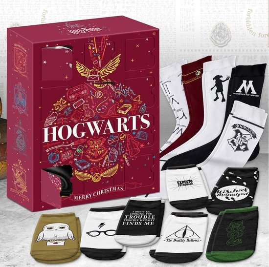 Harry Potter - Calendrier de l'Avent 12 jours de chaussettes de Poudlard |  bol