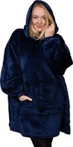 Homie Hoodie – Oversized hoodie – Hoodie Deken – Unisex – Eén maat – Blauw
