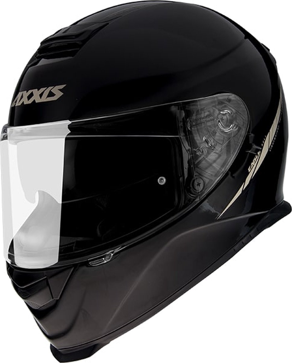Helm Axxis Eagle Solid Glans Zwart XS